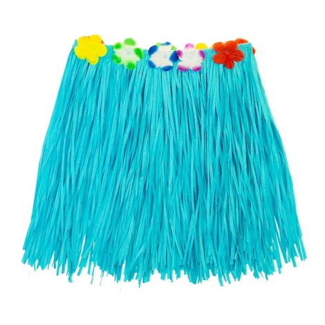 Fusta hawaii scurta albastra - imagine 9